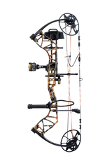Side view showcasing Trophy Ridge’s ultimate ready-to-hunt package on Bear Archery's Legit MAXX RTH adjustable compound bow. 