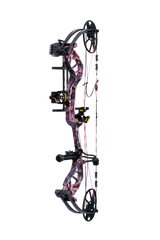 Side view of Bear Legit MAXX RTH adjustable compound bow with 75% let off, highlighting its lightweight and adjustable compound frame.