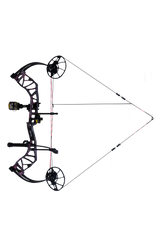 Bear Archery Legit MAXX RTH compound bow with an adjustable draw length from 14 to 30 inches aimed left.