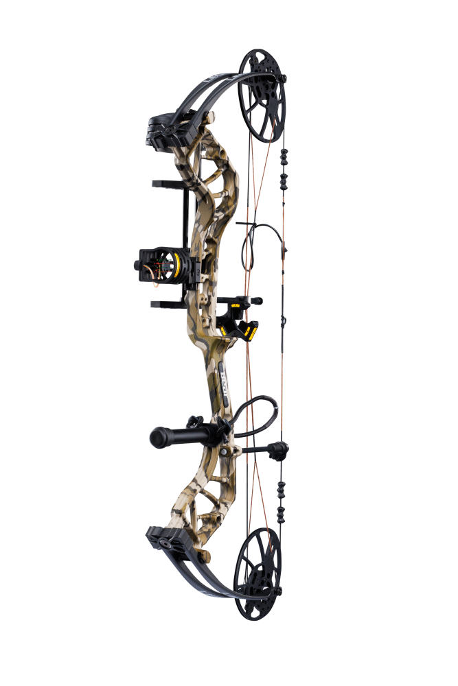 Side view of Bear Archery Legit MAXX RTH reaches speeds of up to 315 fps.