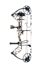 Side view showcasing Trophy Ridge’s ultimate ready-to-hunt package on Bear Archery's Legit MAXX RTH adjustable compound bow. 