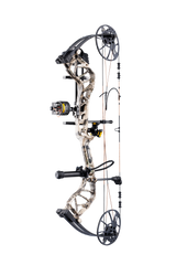 Side view of Bear Legit MAXX RTH adjustable compound bow with 75% let off, highlighting its lightweight and adjustable compound frame.