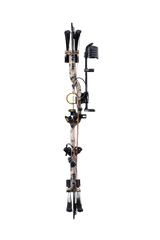 Back view of Bear Archery Legit MAXX RTH compound bow showcasing its adjustable compound 30" axel length.