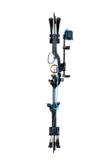 Back view of Bear Archery Legit MAXX RTH compound bow showcasing its adjustable compound 30" axel length.