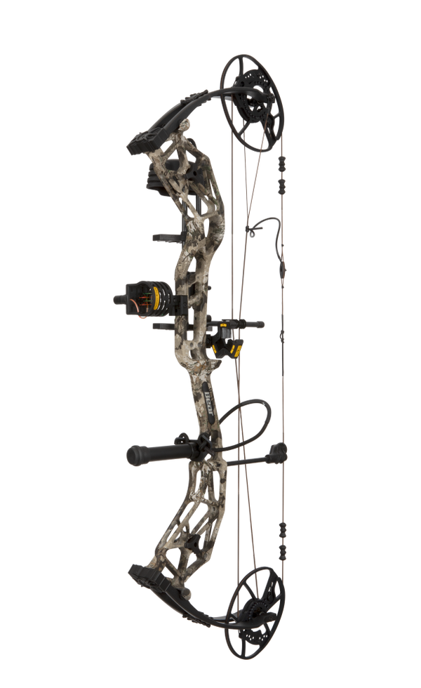 Bear Archery Paradigm hunting bow in color Veil Whitetail. The Paradigm is a long draw compound bow.