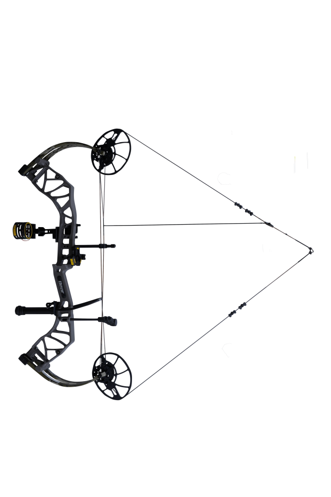 The Bear Archery Legit MAXX RTH Special Edition compound bow at full draw.