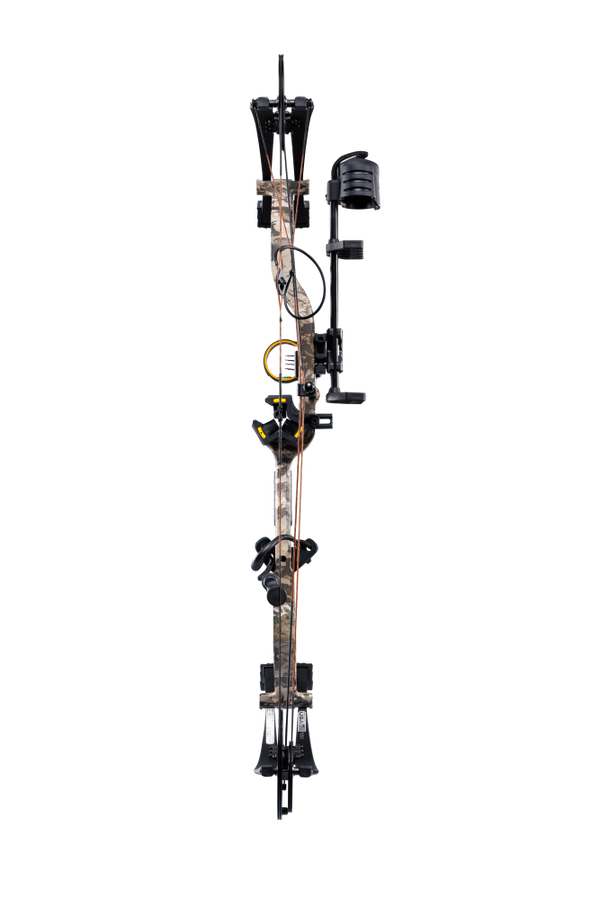 The Bear Archery Species XT single cam compound bow features an adjustable draw length range of 23.5 to 30.5 inches and draw weight options from 45-60 to 55-70 pounds.