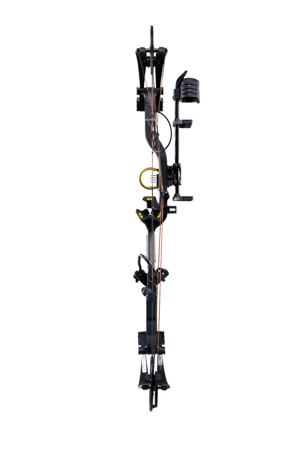 The Bear Archery Species XT single cam compound bow features an adjustable draw length range of 23.5 to 30.5 inches and draw weight options from 45-60 to 55-70 pounds.
