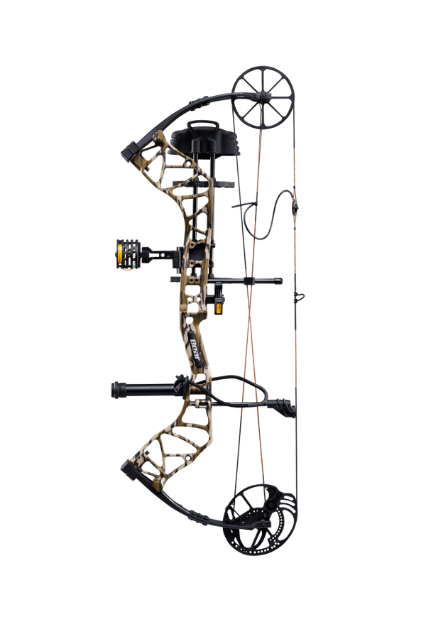 Bear Species XT single cam compound bow with Trophy Ridge Ready-to-Hunt package. 