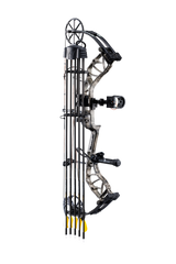 Full length image of the Bear Species XT RTH Extra showcasing this Bear Species bow Extra package. 