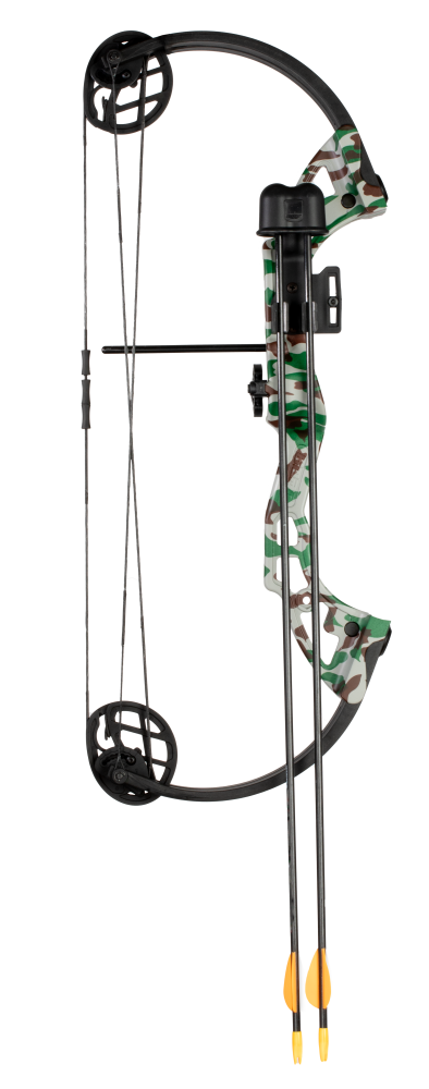 Bear Archery Warrior Youth Bow Includes Trophy Ridge Whisker Biscuit, Armguard, Quiver, and Arrows Recommended for Ages 11 and Up. Kids archery set. 