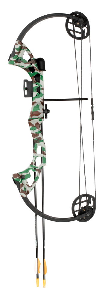 Bear Archery Warrior Youth Bow Includes Trophy Ridge Whisker Biscuit, Armguard, Quiver, and Arrows Recommended for Ages 11 and Up - - kids archery set