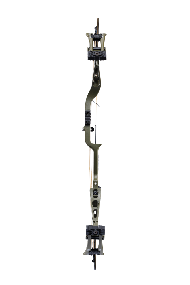 Front view Bear Whitetail INT with EKO cams in color Olive.