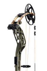 Close up of new roller cable guard system matched with the proven EKO cam system for an unrivaled draw cycle on the Whitetail INT.