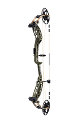 Side view of Bear Archery Whitetail INT compound bow with 90% let off, highlighting its modern lightweight frame.