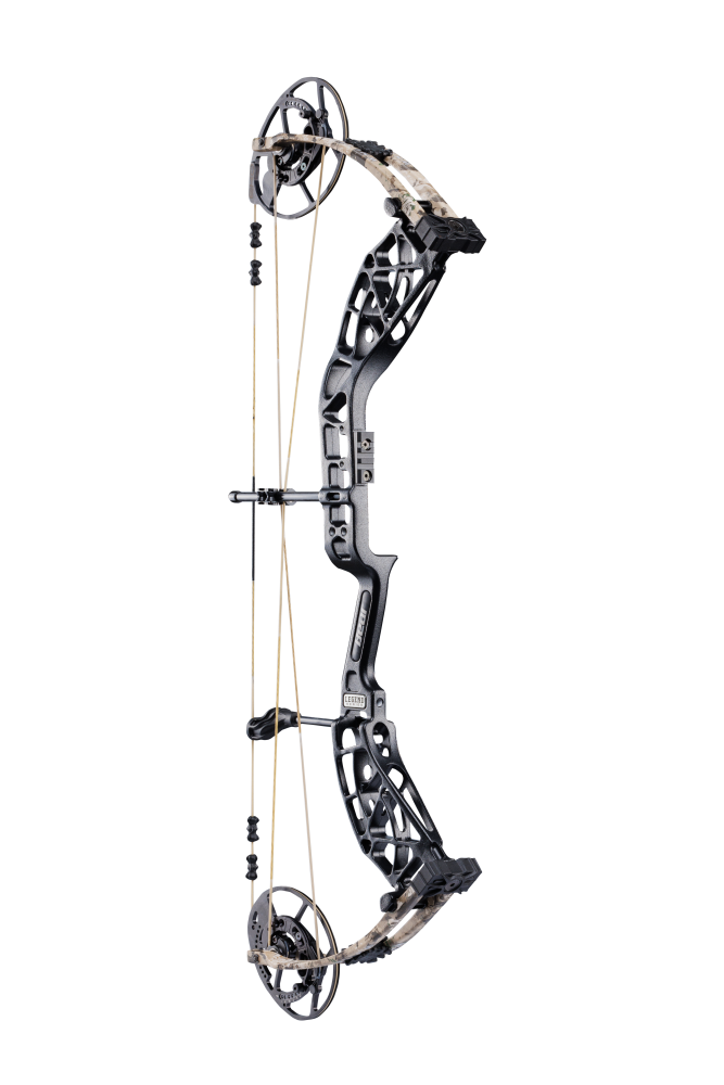 Side view of the Bear Archery Whitetail INT Compound Bow highlighting its modern, lightweight frame.
