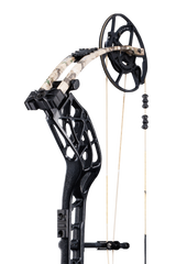 Close up of new roller cable guard system matched with the proven EKO cam system for an unrivaled draw cycle on the Whitetail INT.