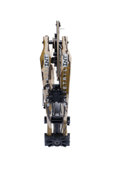 Bear Archery Whitetail INT logo on compound bow limbs in Mossy Oak Bottomland color.