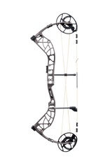 Bear Archery Whitetail INT compound bow in color stone aimed left.
