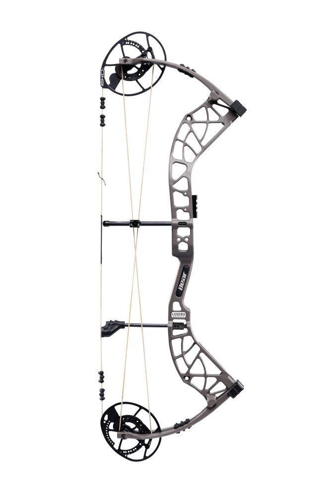 Bear Archery Whitetail INT compound bow aimed right. 