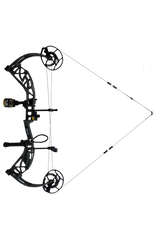 Side view of the Bear Archery Whitetail INT RTH compound hunting bow in color Olive highlighting its 26"-30" draw length.