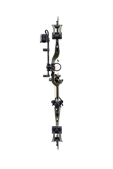 Front view Bear Whitetail INT RTH with EKO cams and Trophy Ridge ready-to-hunt accessories in color Olive.