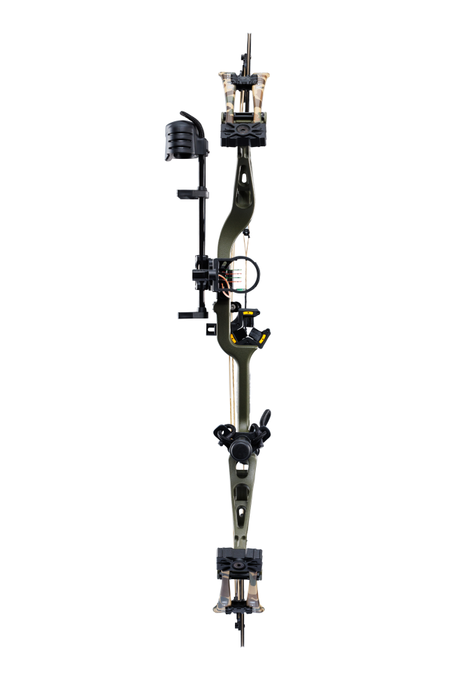 Front view of Bear Archery Whitetail INT RTH in color Throwback Green.