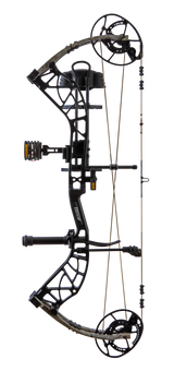 Side view of Bear Archery Whitetail INT RTH compound bow with 90% let off, highlighting its modern lightweight frame.