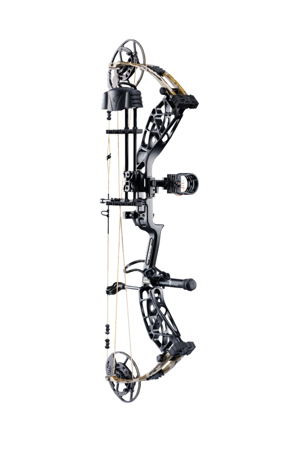 Side view of the Bear Archery Whitetail INT RTH Compound Bow highlighting its modern, lightweight frame.