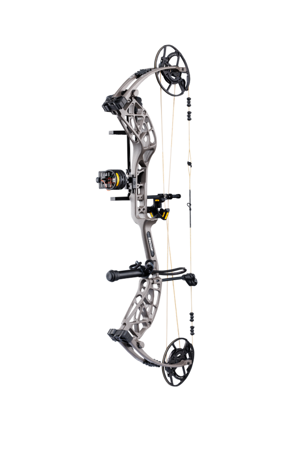 Side view of the Bear Archery Whitetail INT RTH Compound Bow highlighting its modern, lightweight frame.