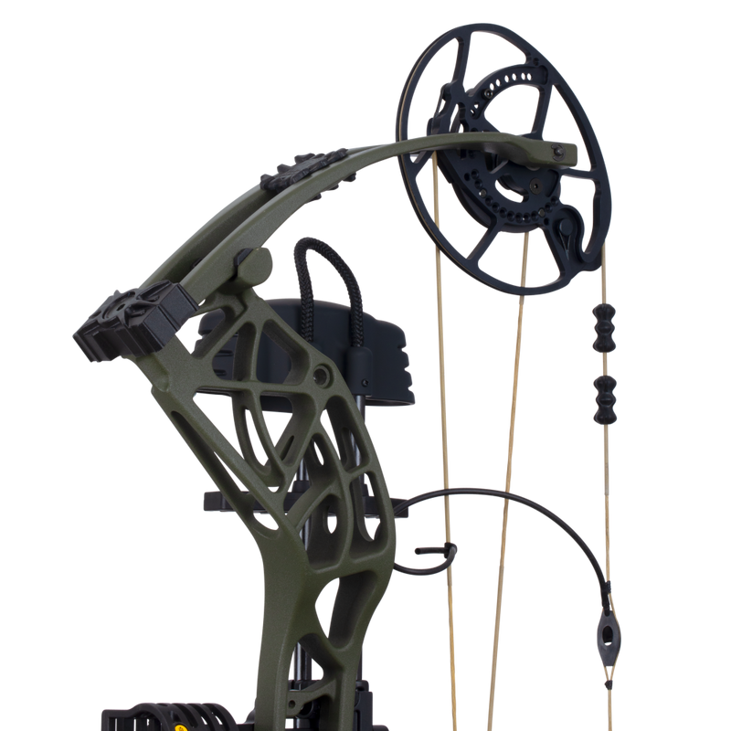 Trophy Ridge RTH kit includes: Fatal 4-pin sight, Whisker Biscuit-V, 5-Spot quiver, snubnose stabilizer, peep sight, and D-loop_6