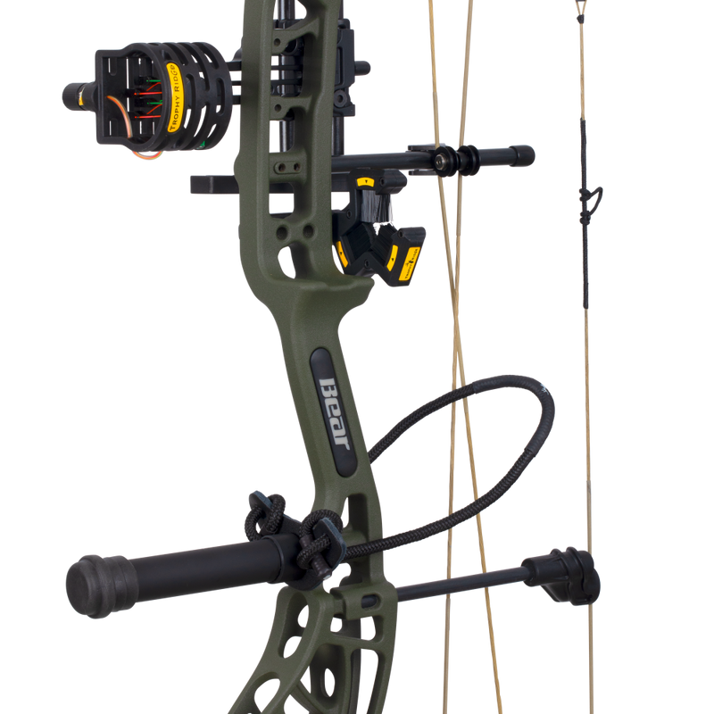 bear archery whitetail maxx ready to hunt compound bow with trophy ridge accessories