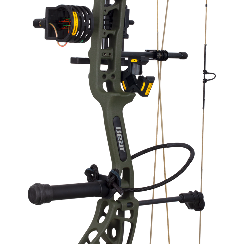 bear archery whitetail maxx ready to hunt compound bow with trophy ridge accessories