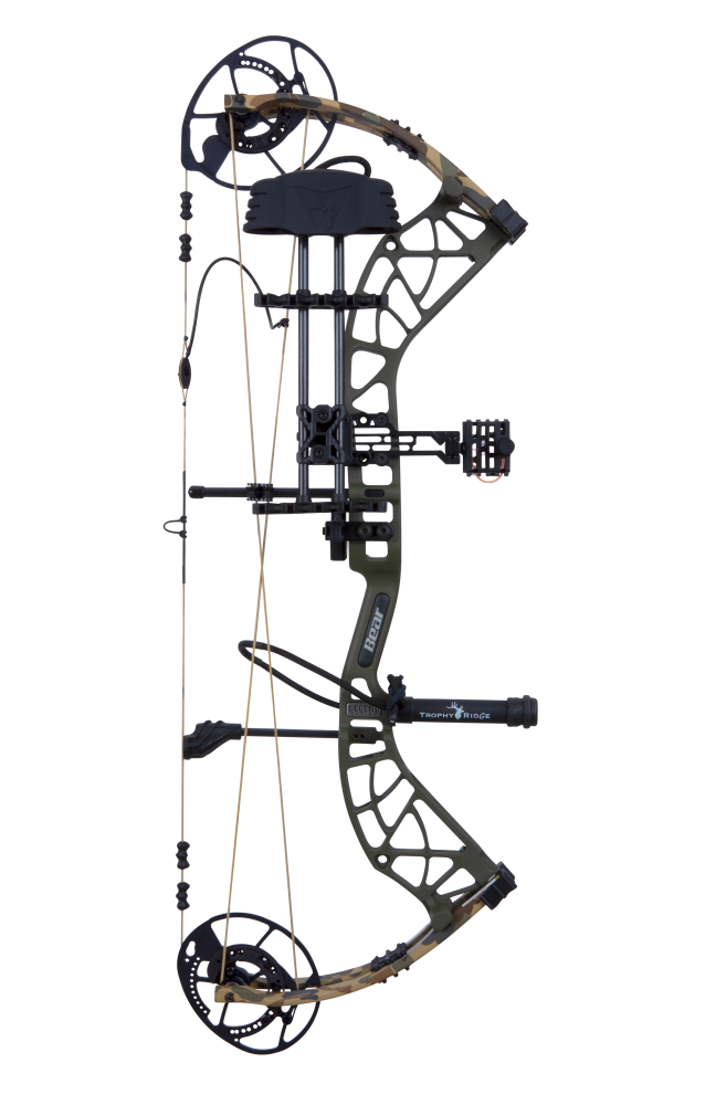 bear archery whitetail maxx ready to hunt compound bow with trophy ridge accessories