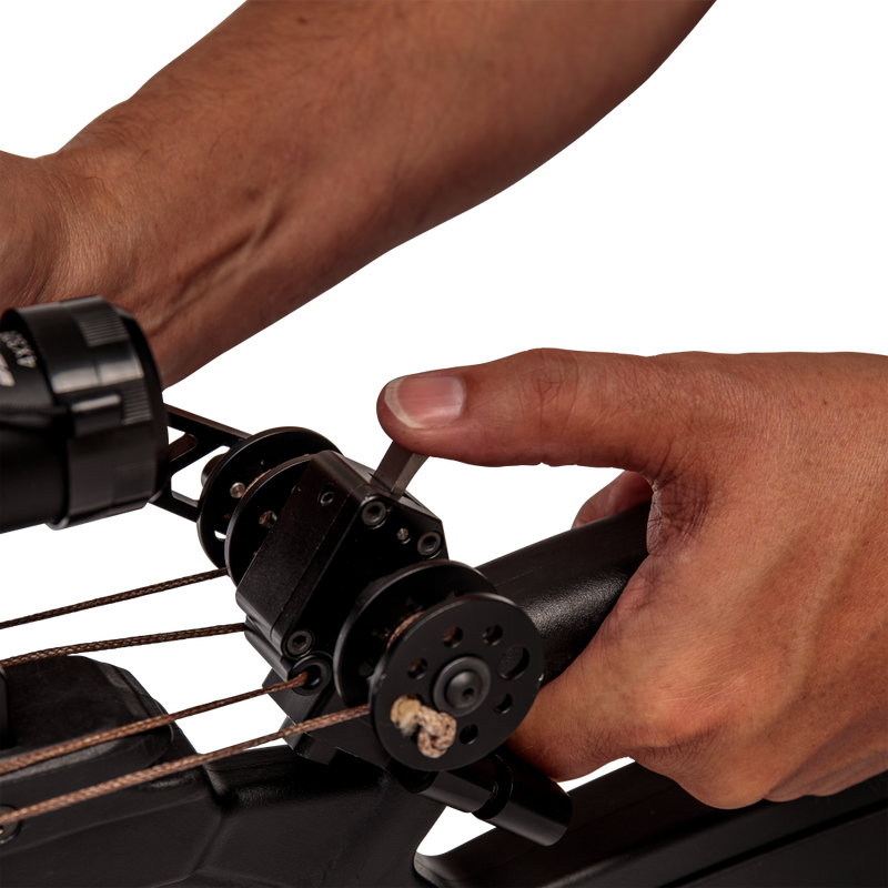 Bear X Detachable Cocking Crank - Crossbow Crank - crossbow cocking crank archery accessories. Anti-reverse mechanism prevents the crank from moving once the handle is let go
