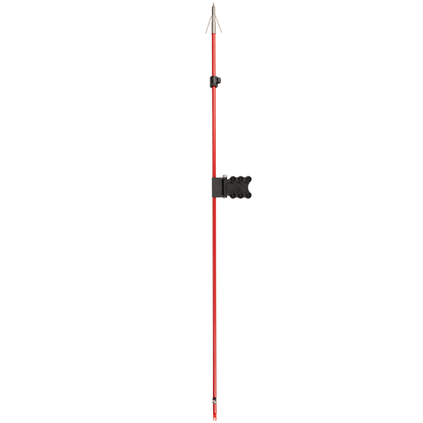 The Cajun Bowfishing Arrow Caddy holding an arrow displayed on a transparent background. 