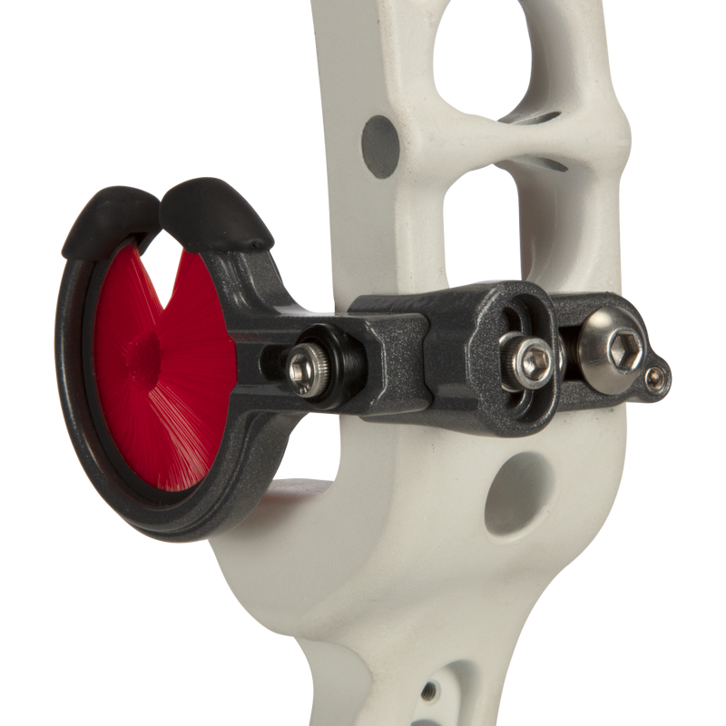 Easily make corrections with windage and elevation adjustments on the Cajun Bowfishing Whisker Biscuit. 