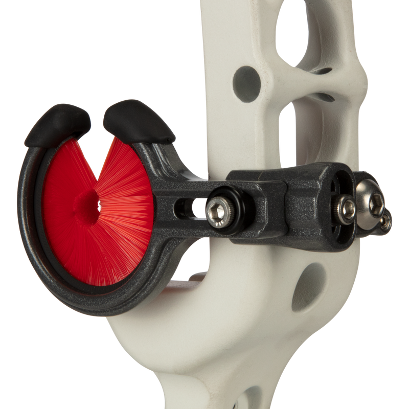 The Cajun Bowfishing Whisker Biscuit has a V-notch located at the top allows for easier loading and reduces slide obstruction during the shot.