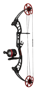 Cajun Bowfishing Shore Runner EVS Bowfishing Bow Setup - Black and Red Fishing Bow and Arrow
