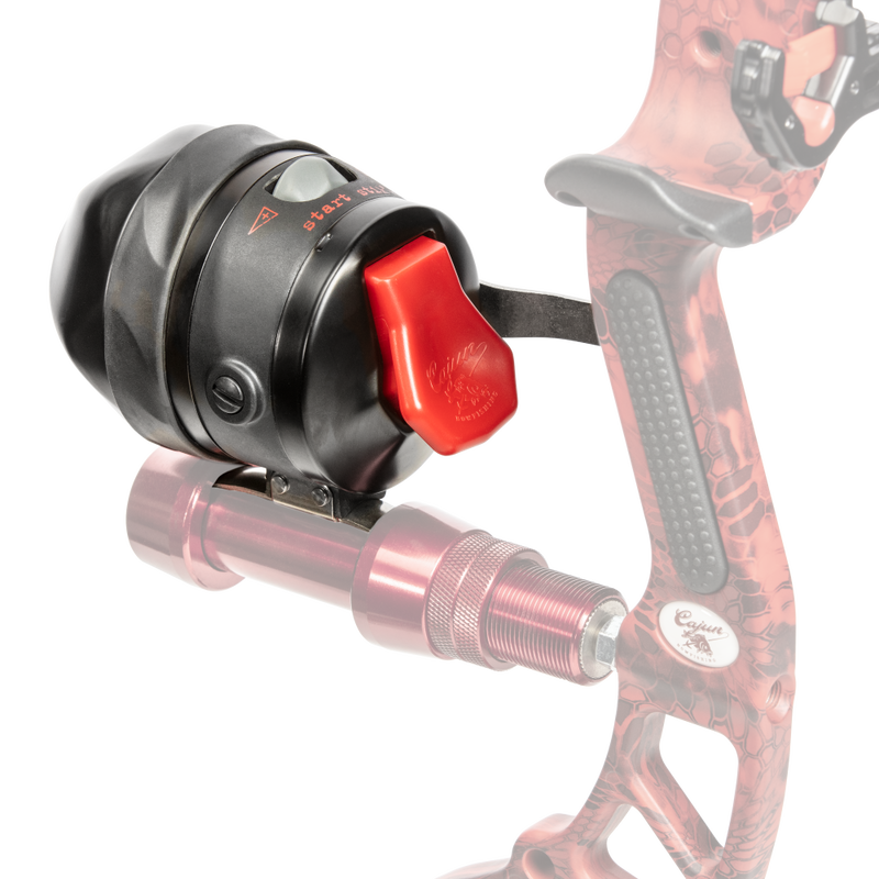 Cajun Bowfishing Spin Doctor Bowfishing Reel - Push Button Spinning Reels - Reel for Bowfishing