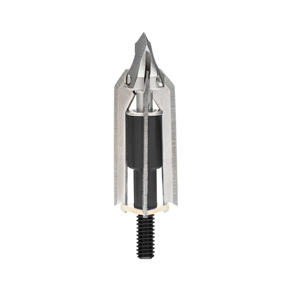 Improved devastatingly sharp and lethal .035 cutting blades - - expandable crossbow broadhead
