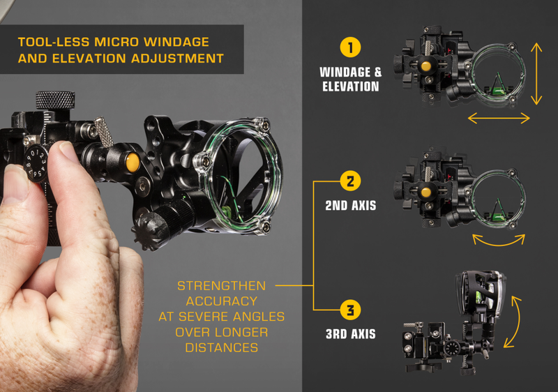 Trophy Ridge React Alpha Single Pin Bow Sight Bear Archery