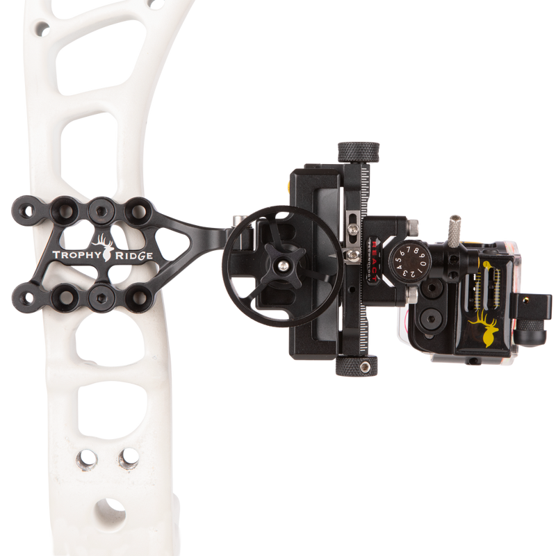 Trophy Ridge Digital React Trio Pro Bow Sight - 3 Pin Bow Sight - Digital Bow Sight - Best Compound Bow Sight
