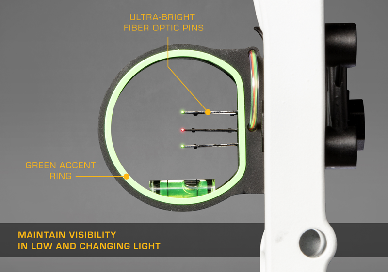 Three ultra-bright horizontal .019" medium fiber optic pins for ultimate visibility_5