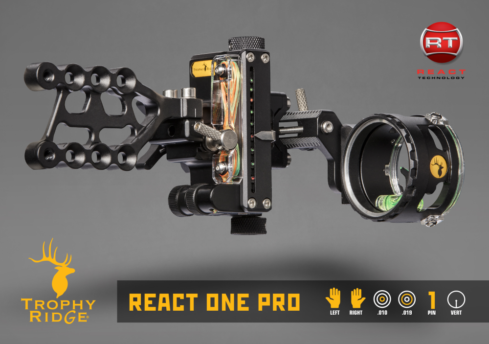 Trophy Ridge React® One Pro™ Single Pin Bow Sight – Bear Archery