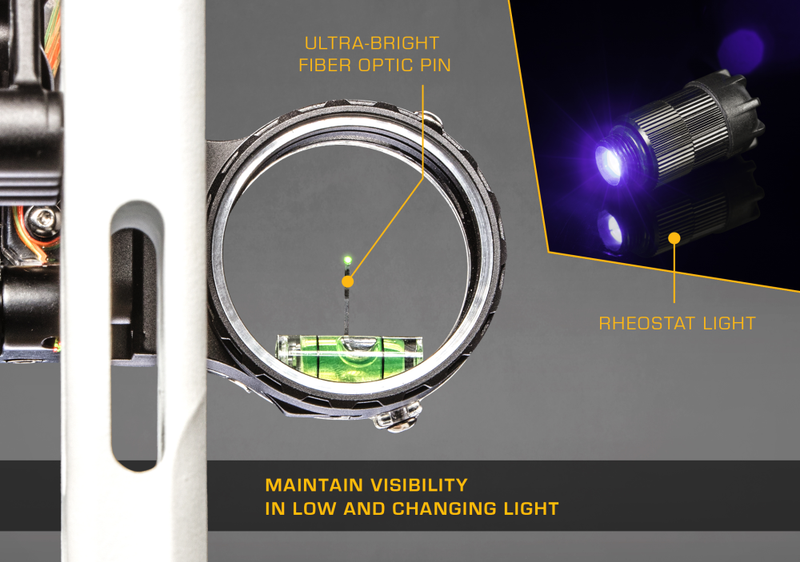 Trophy Ridge React One Pro Bow Sight - Single Pin Bow Sight