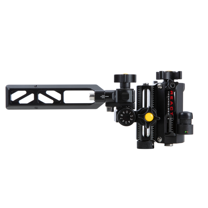 Designed to withstand rugged hunting conditions - Trophy Ridge React Pro 5 Bow Sight with Mathews Bridge Lock