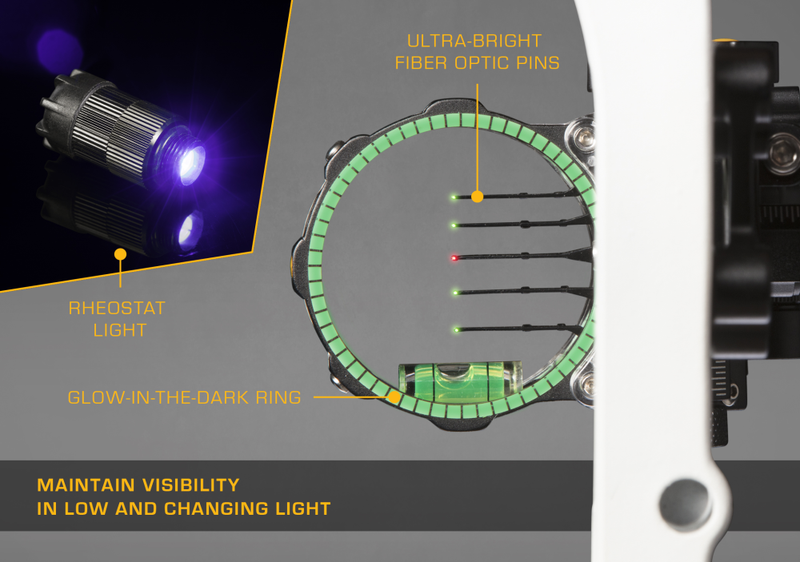 Trophy Ridge React® Pro™ 5-Pin Sight with React Technology and Tool-less Micro-Click Adjustments – Right Hand – Black_7