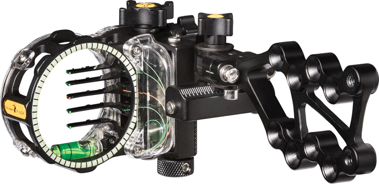 Trophy Ridge React® Pro™ 5-Pin Bow Sight with React Technology and Tool-less Micro-Click Adjustments_1
