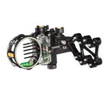 Close up of the React One Pro right-handed 5-Pin Bow Sight. 